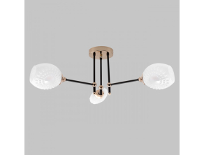 Потолочная люстра IMEX MD.4144-3-S-BK+FGD