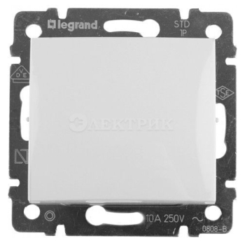 Механизм переключателя проходного на 2 направления 1-кл. СП Valena 10А IP31 250В бел. Leg 774406