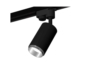 Комплект трекового светильника Ambrella light Track System XT6323042 SBK/PSL черный песок/серебро полированное (A2521, C6323, N6122)