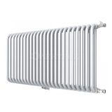 RST-205024-010 ROMMER RST 2050/24 радиатор стальной 2 трубчатый боковое подключение RAL9016 (в комплекте 4 кронштейна)