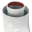 SCA-6010-000090 STOUT Элемент дымохода отвод коаксиальный 90°  DN60/100, п/м уплотнения и хомут в комплекте (с логотипом)