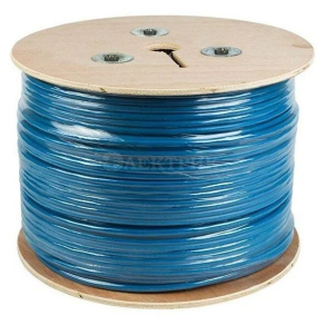 Кабель витая пара F/UTP кат.6 4х2х23AWG solid CU PVC син. 305м (м) Rexant 01-0147