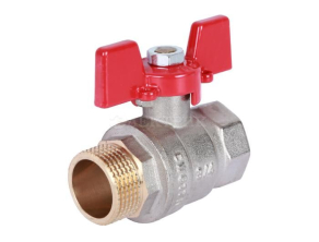 RBV-0004-0210220 ROMMER Шаровой кран 3/4" ВН/НР, ручка бабочка