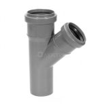 Тройник 45 град 50-50 вн,канализ(140) VALFEX