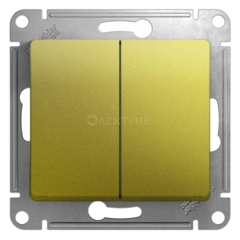 Механизм переключателя 2-кл. СП Glossa 10А IP20 (сх. 6) 10AX фисташк. SchE GSL001065