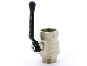 06050089 BUGATTI Arizona Кран шаровой (ручка-рычаг алюминий) внут-нар резьба 1"1/2
