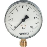 10008078(03.22.210)(M1-100 0-10BAR) Watts F+R200(MDR) 100/10x1/2" Watts Манометр радиальный 100 мм, 0-10 бар
