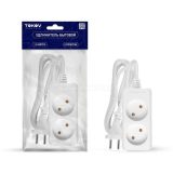 Удлинитель 2х1.5м без заземл. 10А 2х0.75 TOKOV ELECTRIC TKE-C01-BU2-1.5-075