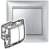 770262  Кнопочный светорегулятор - Valena - 40-400 Вт/40-400 ВА - алюминий