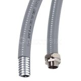 Металлорукав в ПВХ изоляции гладкой DN d26мм без протяжки сер. (уп.25м) DKC 6070R-32