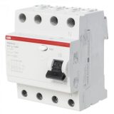 Выключатель дифференциального тока (УЗО) 4п 40А 300мА тип AC FH204AC-40/0.3 4мод. ABB 2CSF204003R340