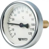 10005800(03.01.040) Watts F+R801(T) 63/50 Термометр биметаллический с погружной гильзой 63 мм, штуцер 50 мм
