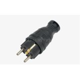 Вилка прямая 16А с заземл. каучук TOKOV ELECTRIC TKE-C05-KV-Z