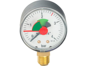 10007375(03.12.104) Watts F+R201(MHR) 50/4x1/4" Манометр радиальный 50мм, 0-4 бар
