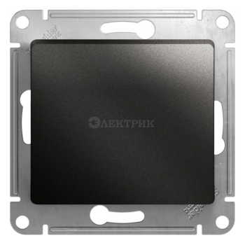 Механизм кнопки нажимного 1-кл. СП Glossa 10А IP20 (сх. 1) 10AX антрацит SchE GSL000715