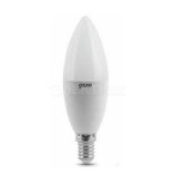 Лампа светодиодная 6.5Вт свеча 4100К белый E14 550лм 150-265В GAUSS 103101207