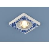 Керамический светильник 9034 керамика бело-голубой (WH/BL)