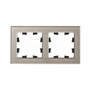 Рамка 2-м ATLASDESIGN NATURE стекло шампань SchE ATN320502