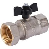 SVB-0009-000025 STOUT Кран шаровой с накидной гайкой, ВР/накидная гайка, ручка бабочка 1x1