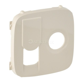 754836  Valena ALLURE.Лицевая панель розетки TV-RJ45.Слоновая кость