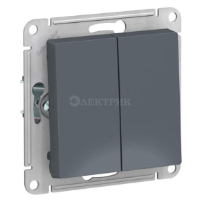 Механизм выключателя 2-кл. СП AtlasDesign 10А IP20 (сх. 5) 10AX грифель SchE ATN000751