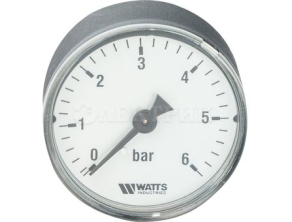 10008092(03.22.715)(03.10.106) Watts F+R100(MDA) 50/6x1/4" Манометр аксиальный 50мм, 0-6 бар