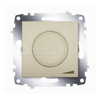 Механизм светорегулятора Cosmo 800Вт поворот. с подсветкой титаниум ABB 619-011400-192