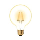 Лампа светодиодная LED-G95-6W/GOLDEN/E27 GLV21GO Vintage форма "шар" зол. колба упак. картон Uniel UL-00002359