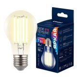LED-A60-7W/3000K/E27/CL GLY01TR Лампа светодиодная. Форма "A", прозрачная. Серия Яркая++  белый све
