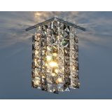 Светильник точечный с хрусталем 207 CH/SBK /CLEAR (хром/дымчатый/прозрачный)