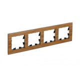 Рамка 4-м ATLASDESIGN NATURE дерево бамбук SchE ATN353204